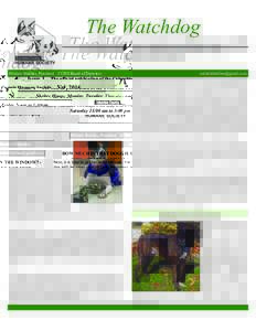 The Watchdog Issue 1 The official publication of the Columbia County Humane Society  Vol. 2014