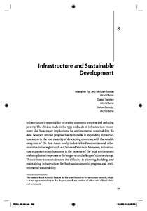 8  Infrastructure and Sustainable Development Marianne Fay and Michael Toman World Bank