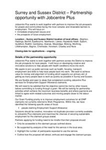 British society / United Kingdom / Geography of England / Department for Work and Pensions / Jobcentre Plus / Sussex / Surrey / Littlehampton / Roman Catholic Diocese of Arundel and Brighton / Counties of England / Non-metropolitan counties / South East England