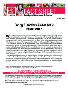 Eating Disorders Awareness: Introduction