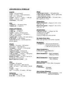 Cubic foot / Horsepower / Gallon / Cubic inch / Acre-foot / Conversion factor / Measurement / Customary units in the United States / Imperial units