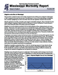 Mississippi Morbidity Report Mississippi State Department of Health November[removed]Volume 23, Number 4