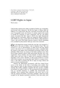 Peace Review: A Journal of Social Justice, 17:143–148 Copyright # 2005 Taylor & Francis LLC ISSN[removed]print; [removed]online