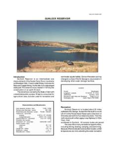 GUNLOCK RESERVOIR  GUNLOCK RESERVOIR Introduction Gunlock Reservoir is an intermediate size