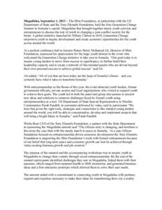 Social enterprise / Tony Elumelu / Entrepreneurship / Social entrepreneurship / Somali people / Mogadishu / Somalia / Entrepreneur / Africa / Arab League / Political geography