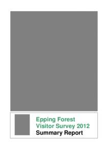 Epping Forest Visitor Survey 2010