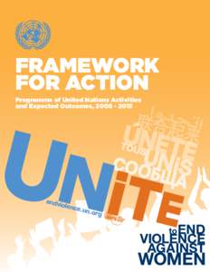 FRAMEWORK FOR ACTION Programme of United Nations Activities and Expected Outcomes, [removed]endv