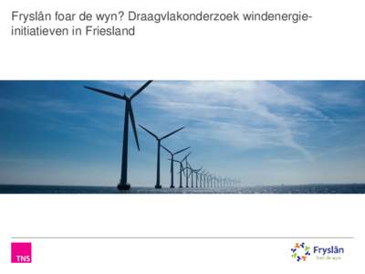 Fryslân foar de wyn : Draagvlakonderzoek windenergie-initiatieven Friesland__