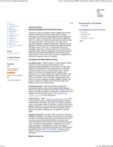 Tools for Action Student Engagement  1 of 2 http://www.idra.org/IDRA_Newsletter/March_2007_Student_Engag...