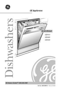 Dishwashers  GE Appliances Owner’s Manual GSD4010