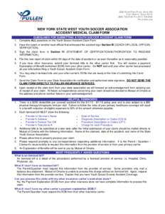 Basic Procedures for Submitting a Youth Soccer Accident Claim Form