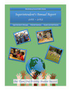 Mecklenburg	
  County	
  Public	
  Schools	
    Superintendent’s Annual Report