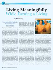 Autism  Living Meaningfully While Earning a Living By Patti Murphy