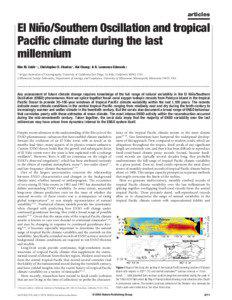 articles  El Nin˜o/Southern Oscillation and tropical