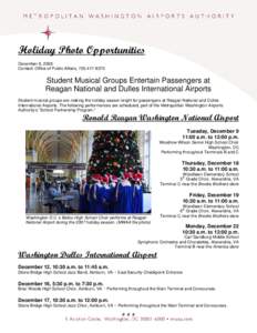 Microsoft Word - DRAFT 2008 Airport Holiday Concert Schedule.doc