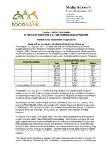 United States law / School meal / National School Lunch Act / Food security / Meal / Hunger / Child and Adult Care Food Program / Food and drink / United States Department of Agriculture / Summer Food Service Program
