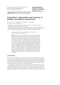 Eur. Phys. J. Special Topics 212, 115–) © EDP Sciences, Springer-Verlag 2012 DOI: epjst/e2012THE EUROPEAN PHYSICAL JOURNAL