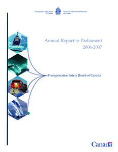 Annual Report to Parliament[removed]Transportation Safety Board of Canada  Transportation Safety Board of Canada