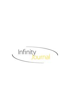 Infinity Journal  Volume 1, Number 4 INFINITY JOURNAL Volume I, Number 4