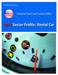 U.S. Department of Commerce International Trade Administration National Travel and Tourism Office[removed]Sector Profile: Rental Car