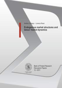 Endogenous market structures and labour market dynamics