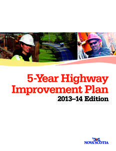 5-Year Highway Improvement Plan 2013–14 Edition 5-Year Highway Improvement Plan 2013–14 Edition