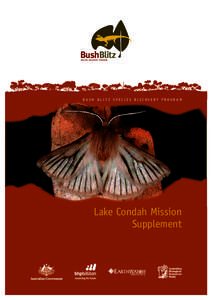 Bush Blitz Species Discovery Program  Lake Condah Mission Supplement  Contents