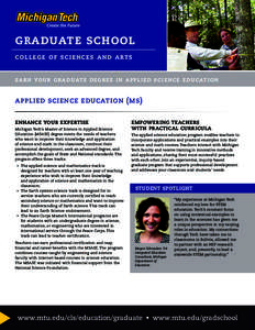 graduate school college of sciences and arts earn your graduate degree in applied science education applied science education (ms) enhance your expertise