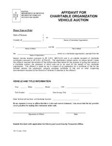 Microsoft Word - TR-110 Charitable Affidavit 0801.doc