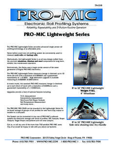 TN-018  PRO-MIC Electronic Roll Profiling Systems  PRO-MIC Lightweight Series