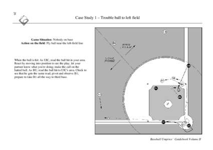 26  Case Study 1 – Trouble ball to left field Game Situation: Nobody on base Action on the field: Fly ball near the left-field line