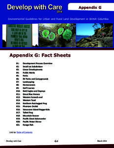 Appendix G: Fact Sheets  Develop with Care Appendix G