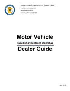 Motor Vehicle Dealer Guide