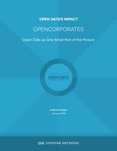 Open data / Intergovernmental organizations / Online databases / OpenCorporates / Open Data Institute / Open Government Partnership / Group of Eight / Tax haven / Transparency / Make Poverty History