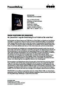 Pressemitteilung  SECOND SKIN THE EROTIC ART OF LINGERIE Hrsg. von Patrice Farameh Gestaltung von Meiré und Meiré