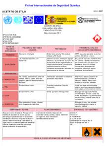 Nº CAS[removed]International Chemical Safety Cards (WHO/IPCS/ILO)