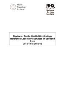 Review of Public Health Microbiology Reference Laboratory Services in Scotland fromto  DOCUMENT CONTROL