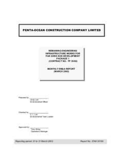 PENTA-OCEAN CONSTRUCTION COMPANY LIMITED  REMAINING ENGINEERING INFRASTRUCTURE WORKS FOR PAK SHEK KOK DEVELOPMENT PACKAGE 1