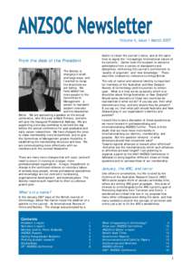 ANZSOC newsletter vol 4 no 1