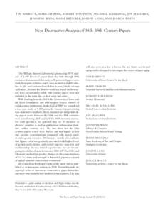 Non-Destructive Analysis of 14th-19th Century Papers