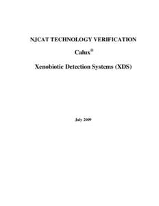 NJCAT TECHNOLOGY VERIFICATION