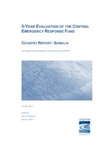         5-YEAR EVALUATION OF THE CENTRAL EMERGENCY RESPONSE FUND