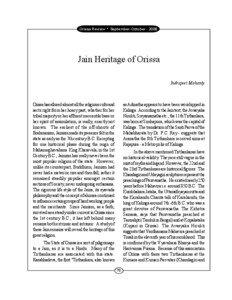 Orissa Review * September-October[removed]Jain Heritage of Orissa