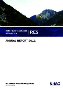 RESET EXCHANGEABLE SECURITIES RES  ANNUAL REPORT 2011