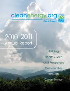 Building Healthy, Safe and Prosperous Communities through Clean Energy