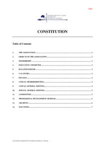 2005  CONSTITUTION Table of Contents  1.