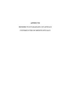 Customs duties / African Union / Southern Africa / Southern African Customs Union / European Free Trade Association / Tariff / International trade / International relations / International economics