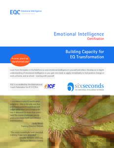 EQC  Emotional Intelligence CERTIFICATION  Emotional Intelligence