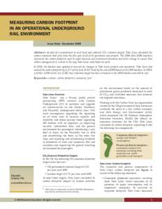 Civil 02 Measuring Carbon Footprint Underground Rail copy.indd