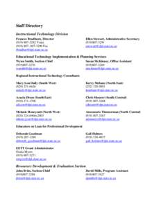 Microsoft Word - Staff_Directory.doc